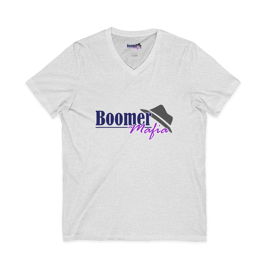 Boomer Mafia V-Neck Tee — Retro Hat Graphic Funny Boomer Shirt
