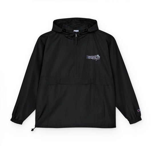 Orange Packable Anorak Jacket – Champion Logo Graphic Pullover