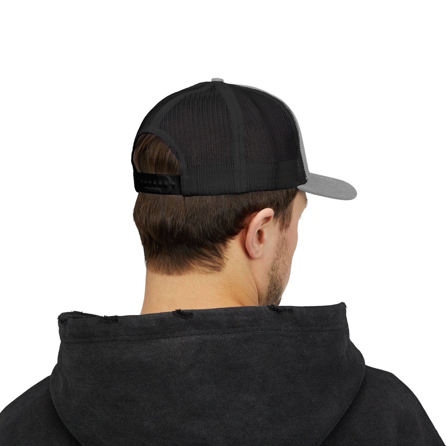 Boomer Vibes Trucker Cap — Americana Glitter Snapback Hat