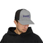 Boomer Vibes Trucker Cap — Americana Glitter Snapback Hat
