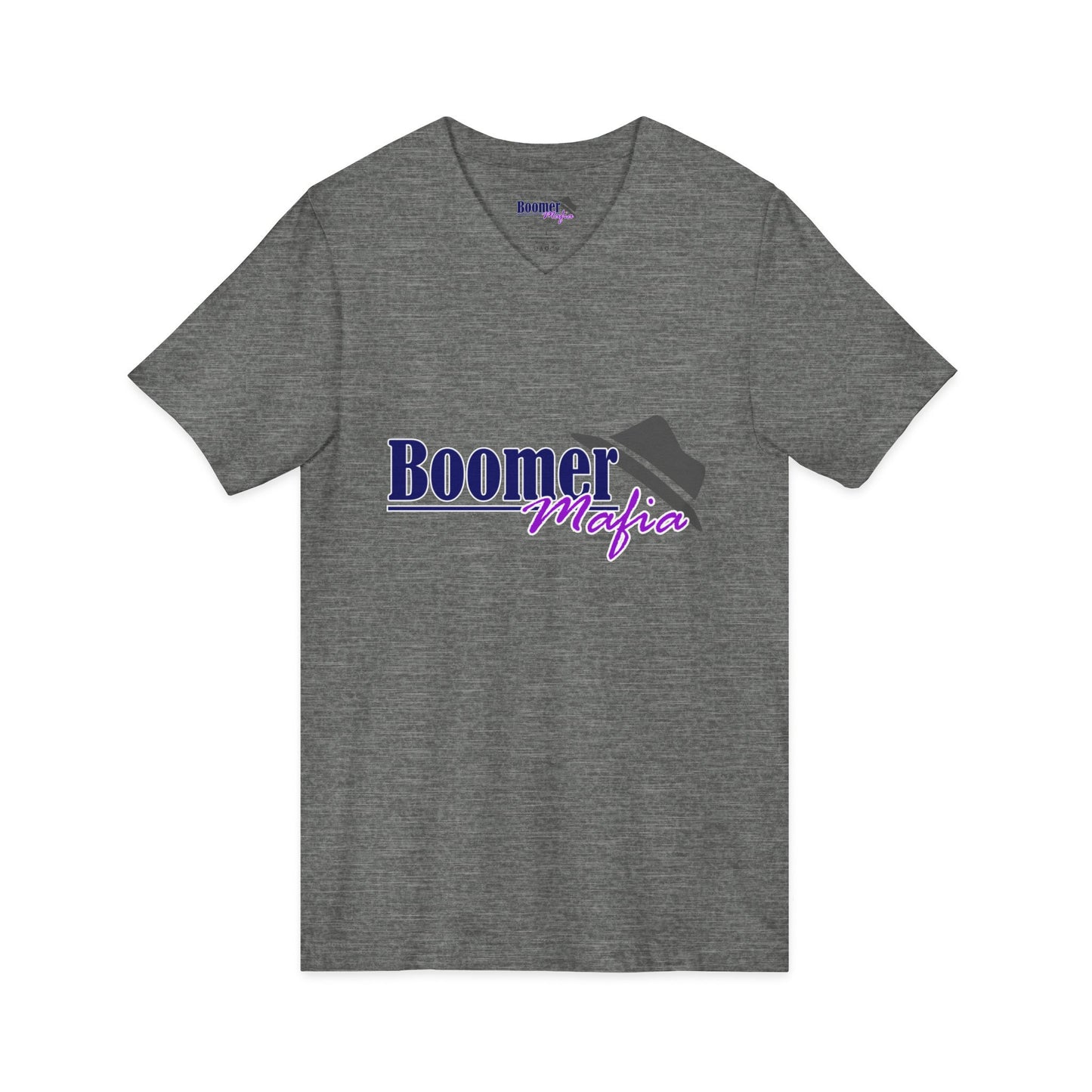 Boomer Mafia V-Neck Tee — Retro Hat Graphic Funny Boomer Shirt