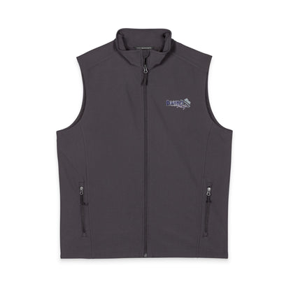 Men's Soft Shell Vest — Embroidered Mountain Logo
