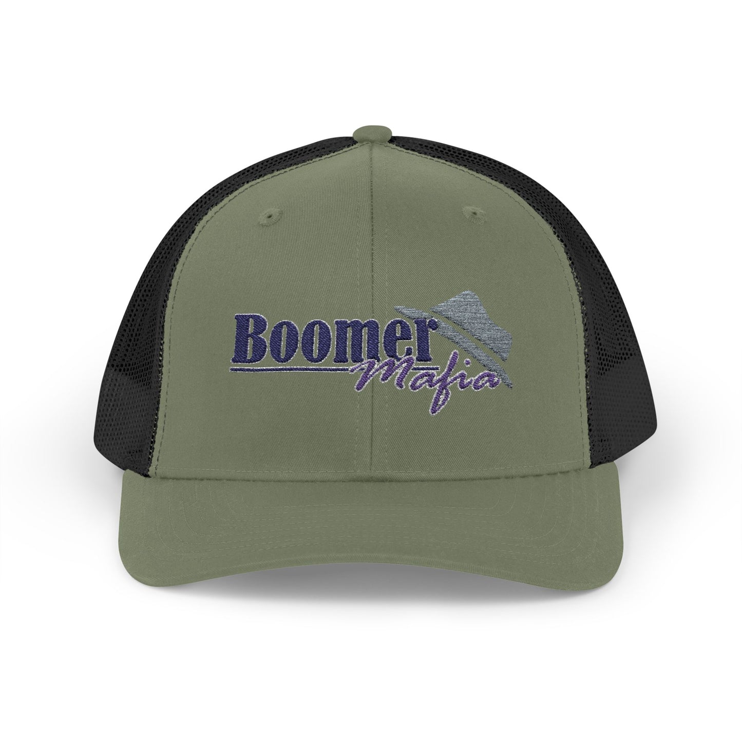 Boomer Vibes Trucker Cap — Americana Glitter Snapback Hat
