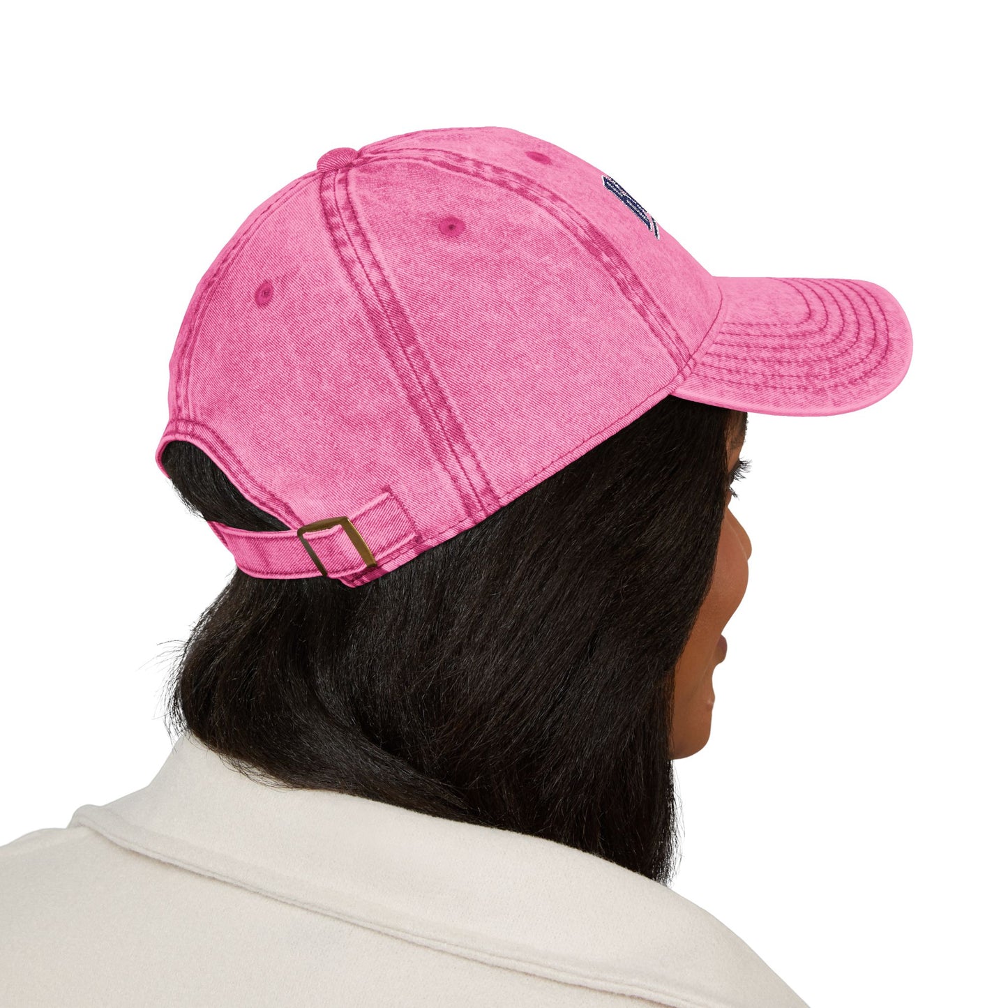 Vintage Embroidered Trucker Cap — "Boomer" American Flag Design