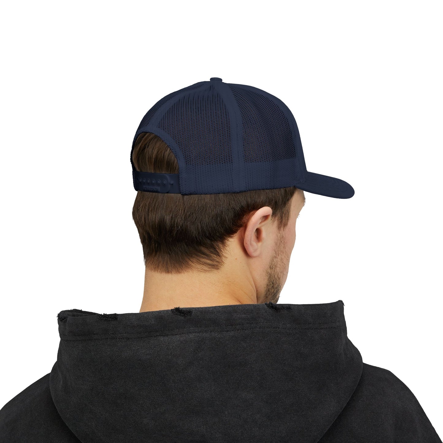 Boomer Vibes Trucker Cap — Americana Glitter Snapback Hat