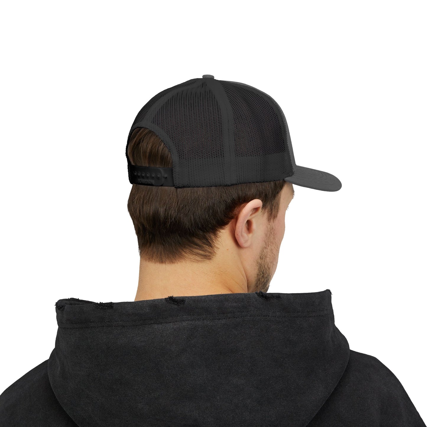 Boomer Vibes Trucker Cap — Americana Glitter Snapback Hat