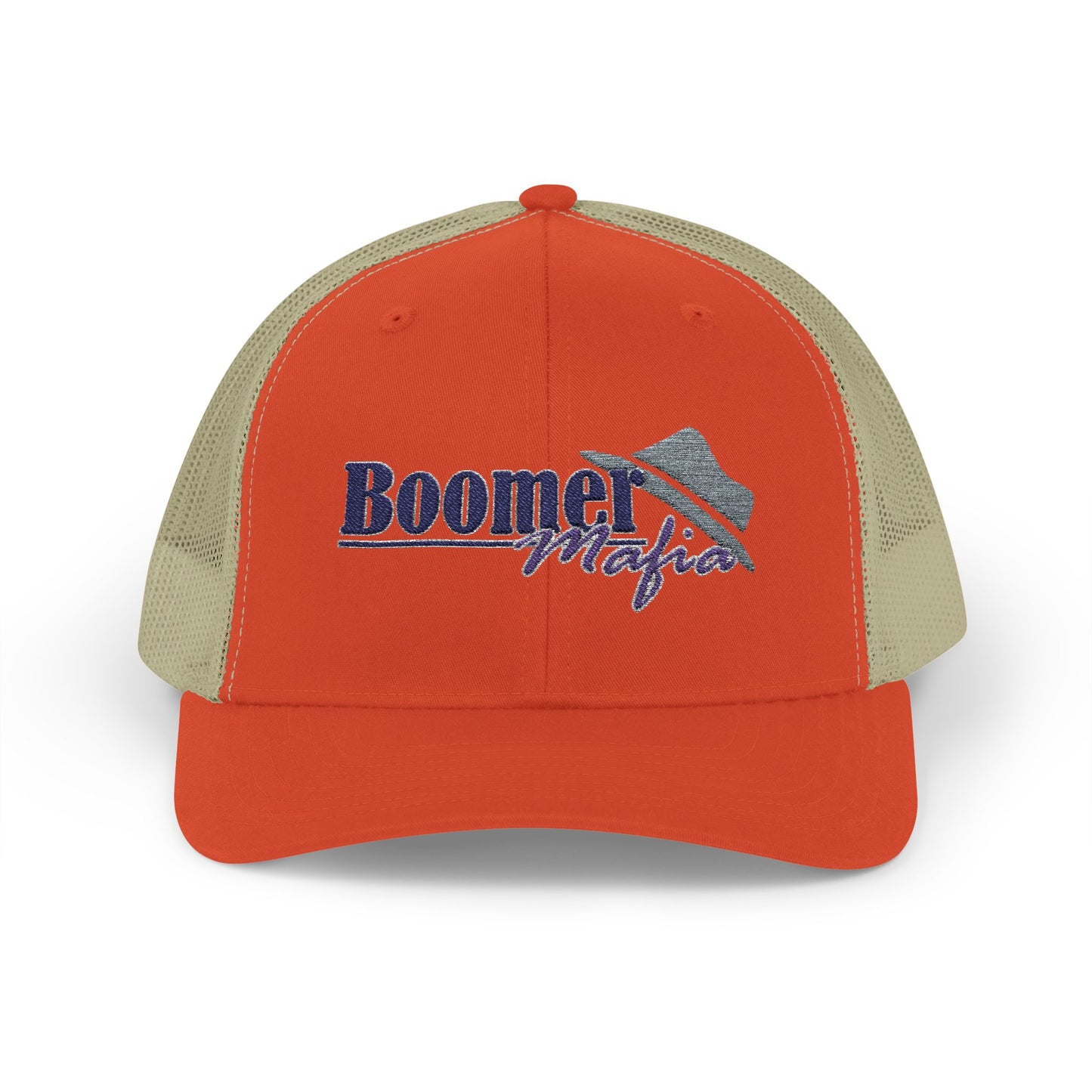 Boomer Vibes Trucker Cap — Americana Glitter Snapback Hat
