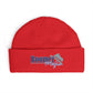 Cuff Beanie — 'Boomer Nights' Retro Logo Knit Hat