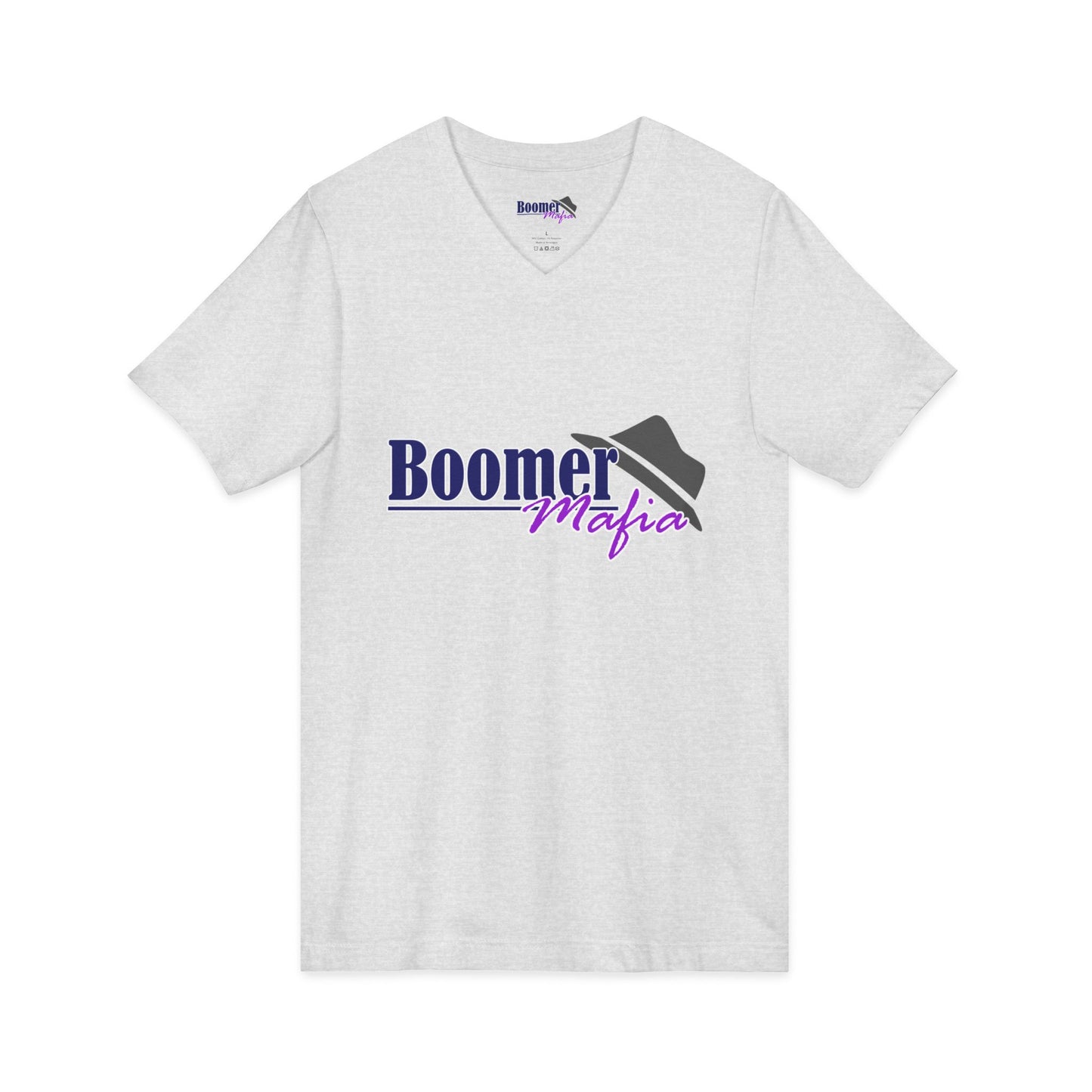Boomer Mafia V-Neck Tee — Retro Hat Graphic Funny Boomer Shirt