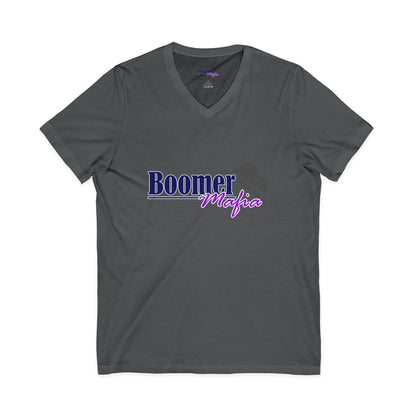 Boomer Mafia V-Neck Tee — Retro Hat Graphic Funny Boomer Shirt