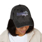 Vintage Embroidered Trucker Cap — "Boomer" American Flag Design