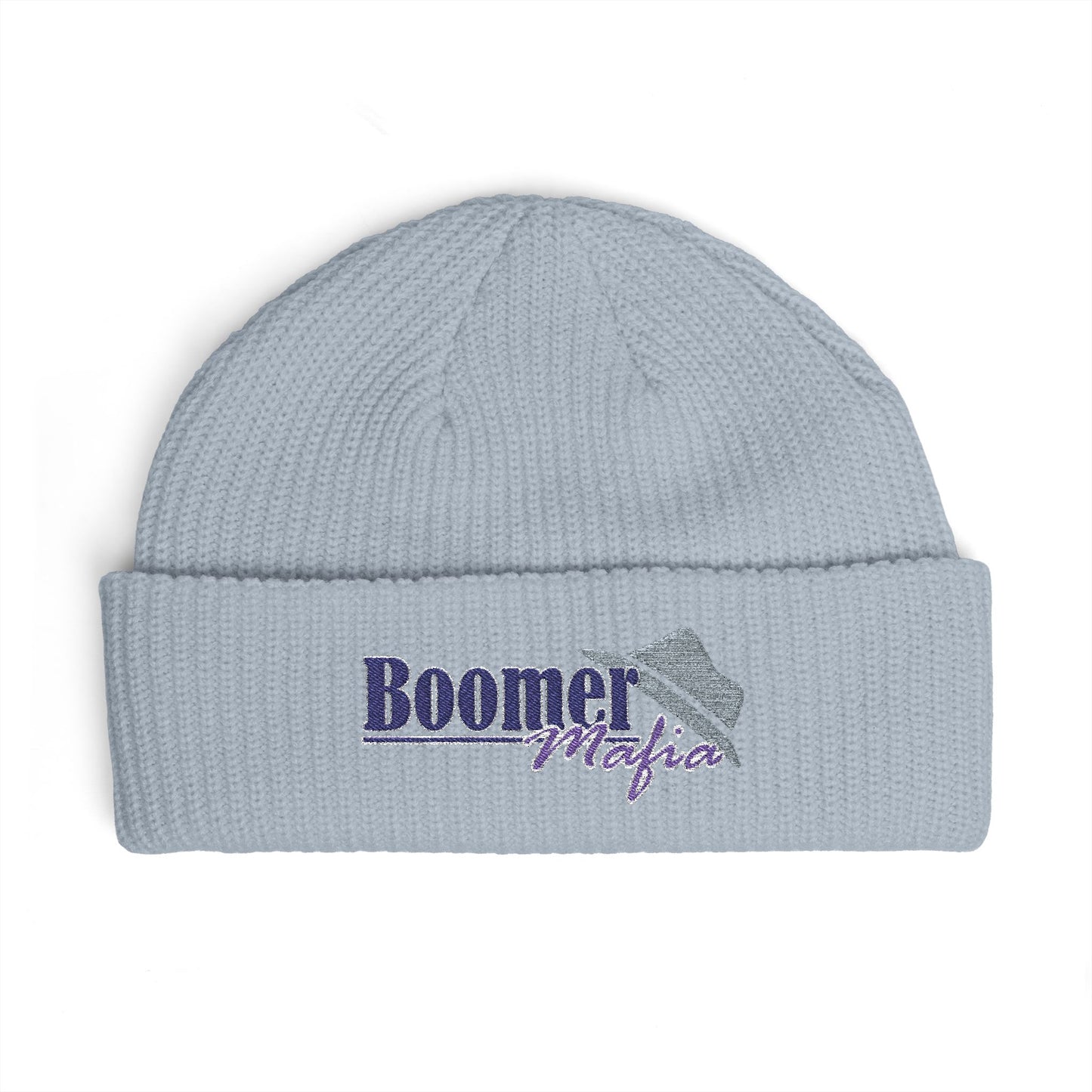 Cuff Beanie — 'Boomer Nights' Retro Logo Knit Hat