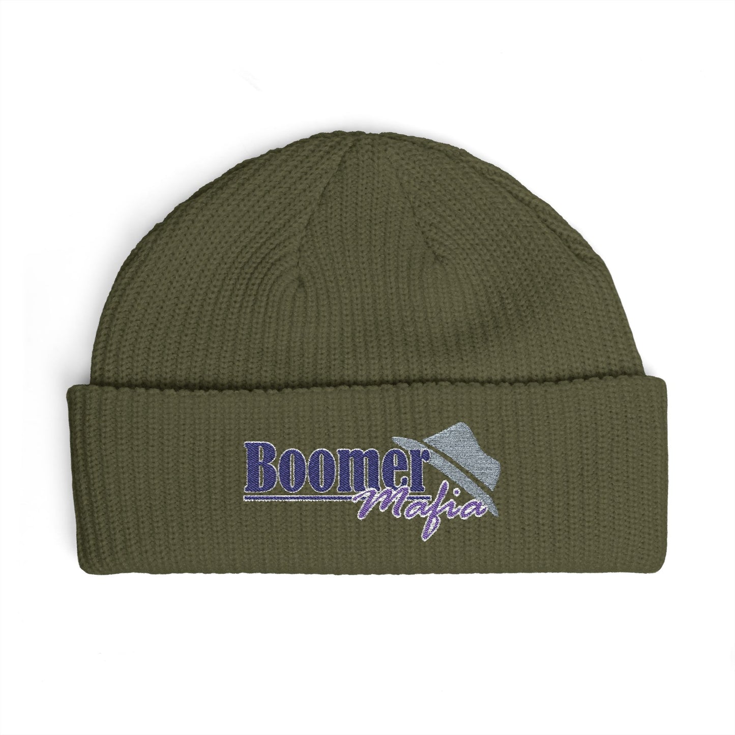 Cuff Beanie — 'Boomer Nights' Retro Logo Knit Hat