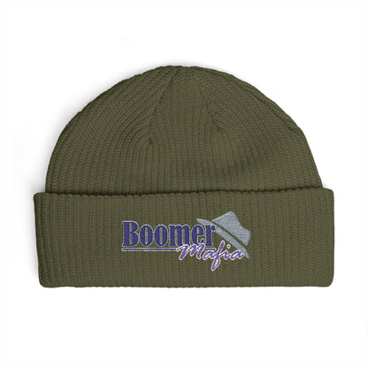 Cuff Beanie — 'Boomer Nights' Retro Logo Knit Hat