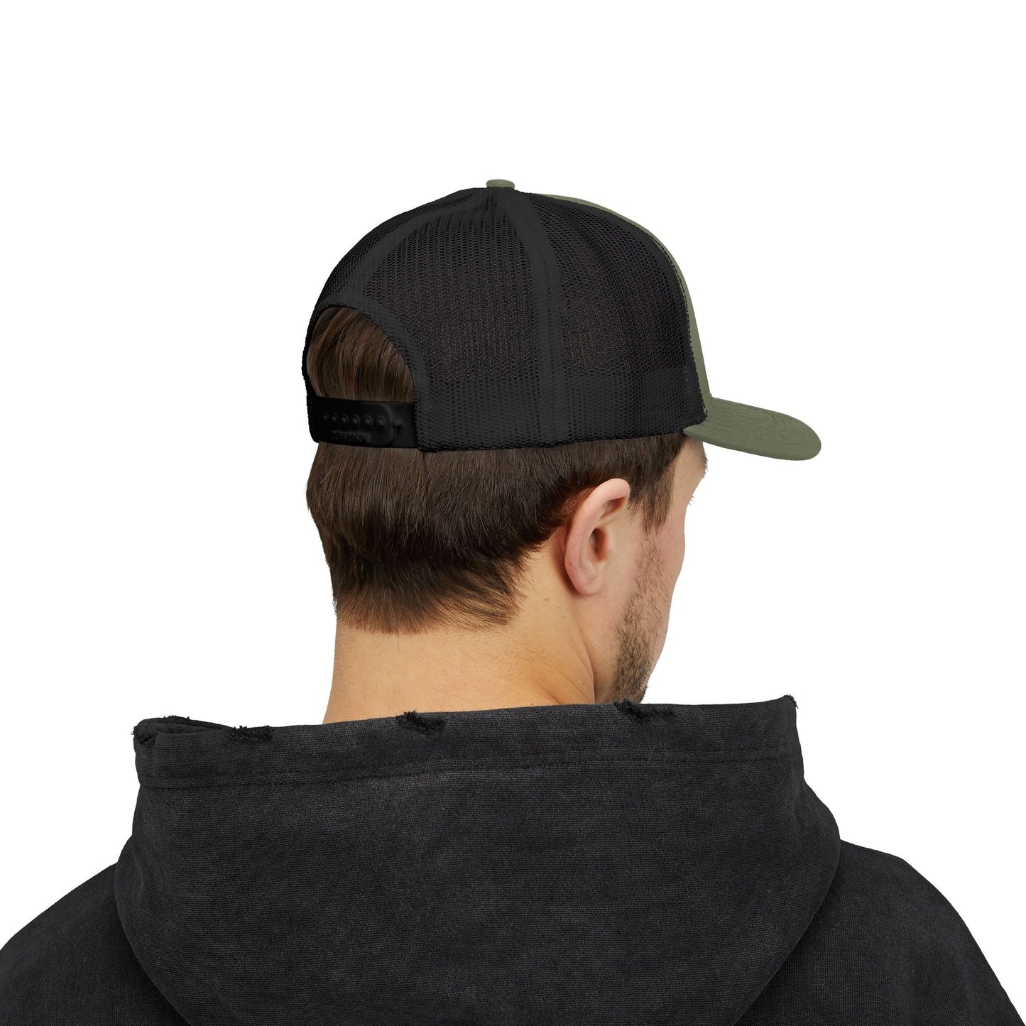 Boomer Vibes Trucker Cap — Americana Glitter Snapback Hat