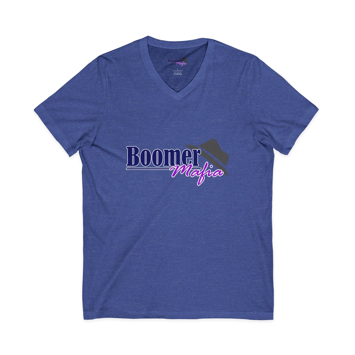 Boomer Mafia V-Neck Tee — Retro Hat Graphic Funny Boomer Shirt