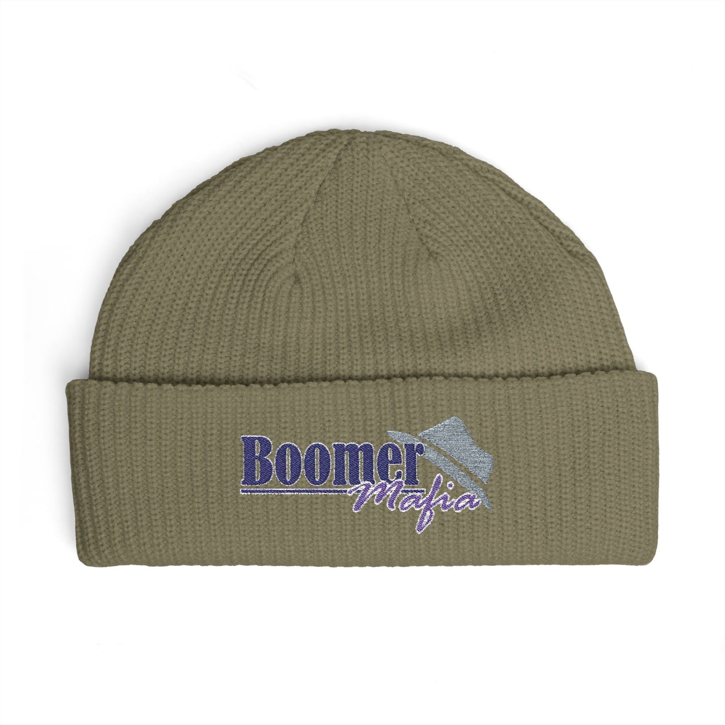 Cuff Beanie — 'Boomer Nights' Retro Logo Knit Hat