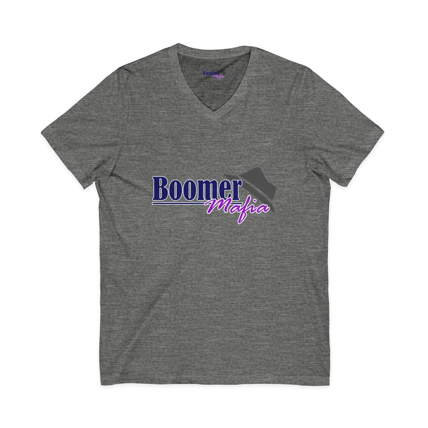 Boomer Mafia V-Neck Tee — Retro Hat Graphic Funny Boomer Shirt