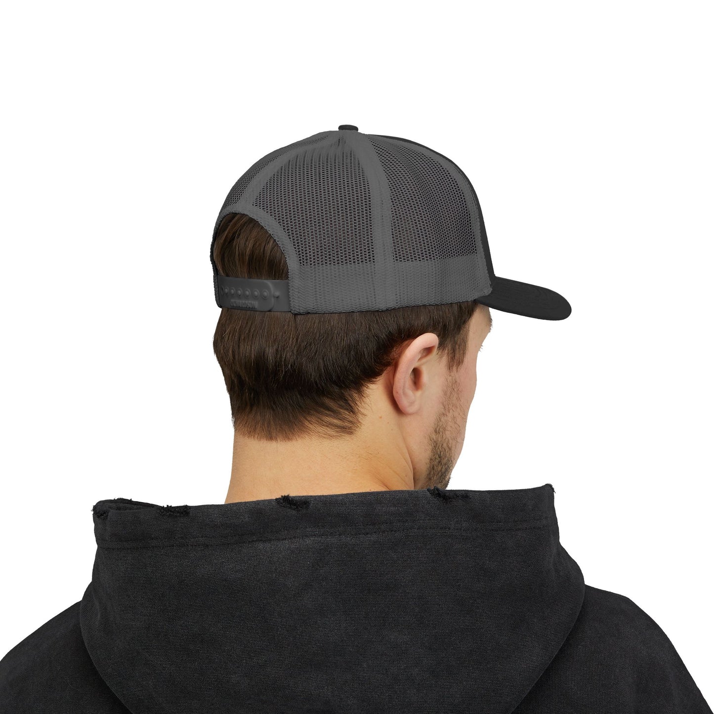 Boomer Vibes Trucker Cap — Americana Glitter Snapback Hat
