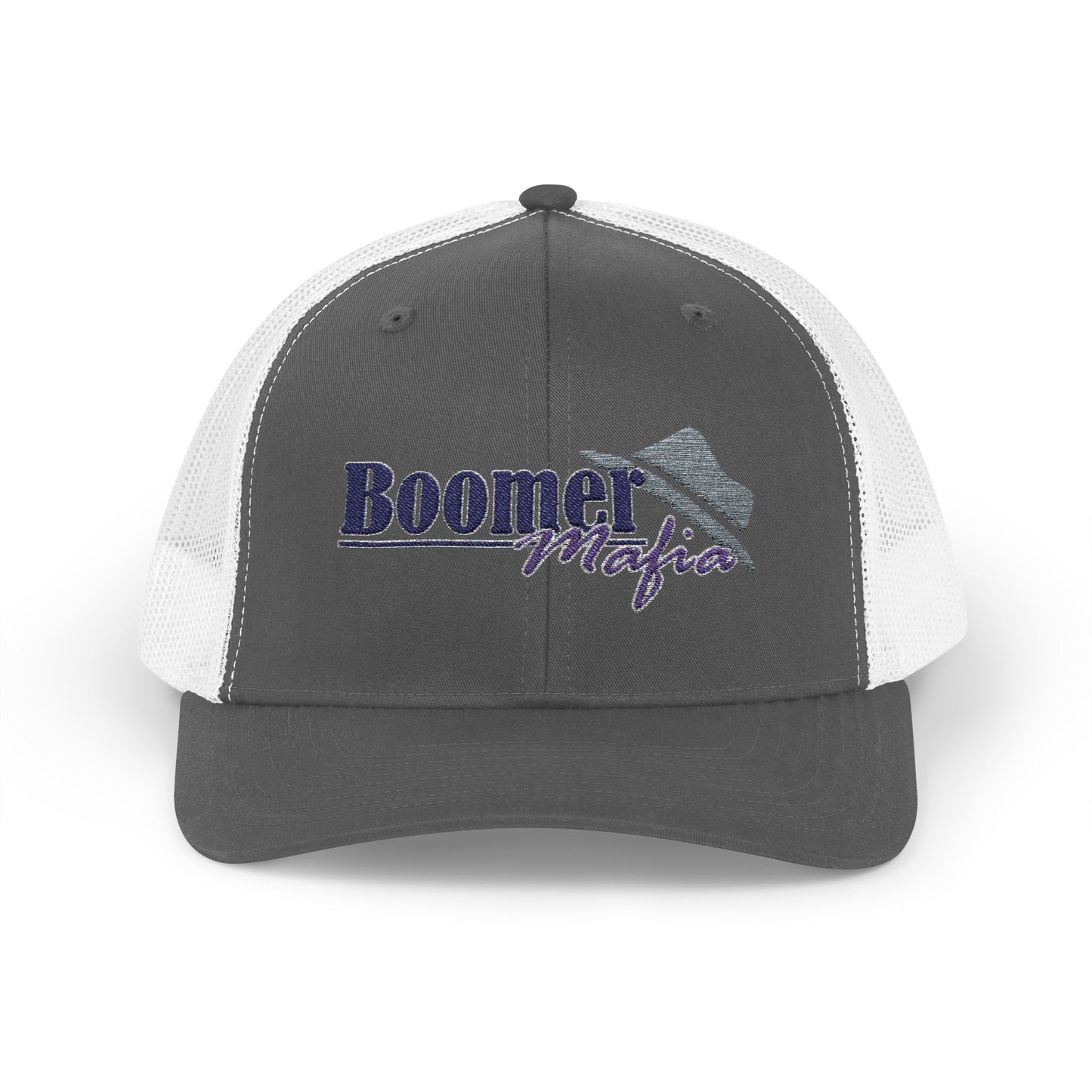 Boomer Vibes Trucker Cap — Americana Glitter Snapback Hat