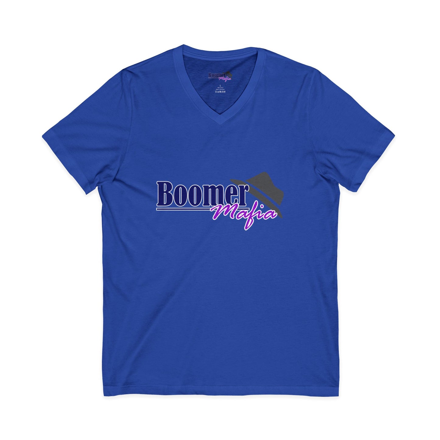 Boomer Mafia V-Neck Tee — Retro Hat Graphic Funny Boomer Shirt