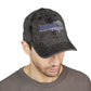 Vintage Embroidered Trucker Cap — "Boomer" American Flag Design