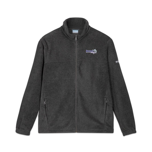 Embroidered Columbia Fleece Jacket – 'Roots' Logo Heavyweight Outdoor Fleece