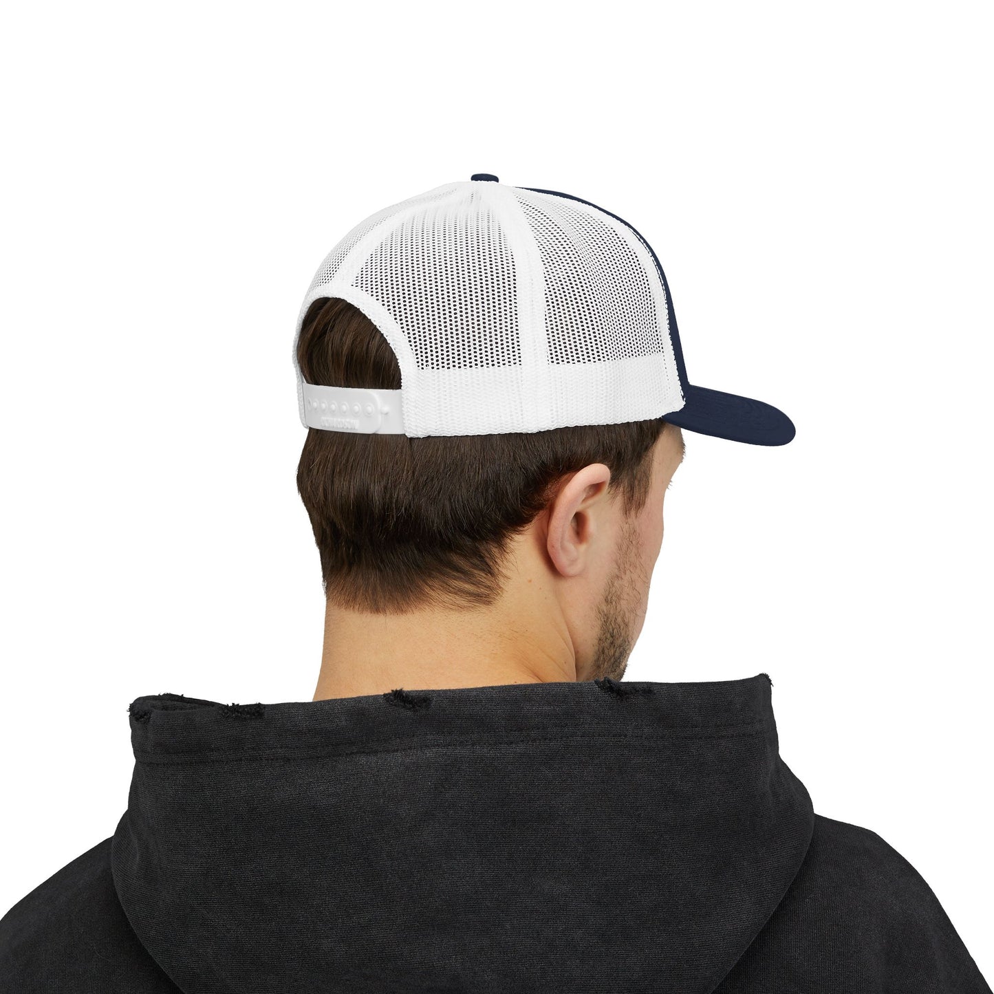 Boomer Vibes Trucker Cap — Americana Glitter Snapback Hat