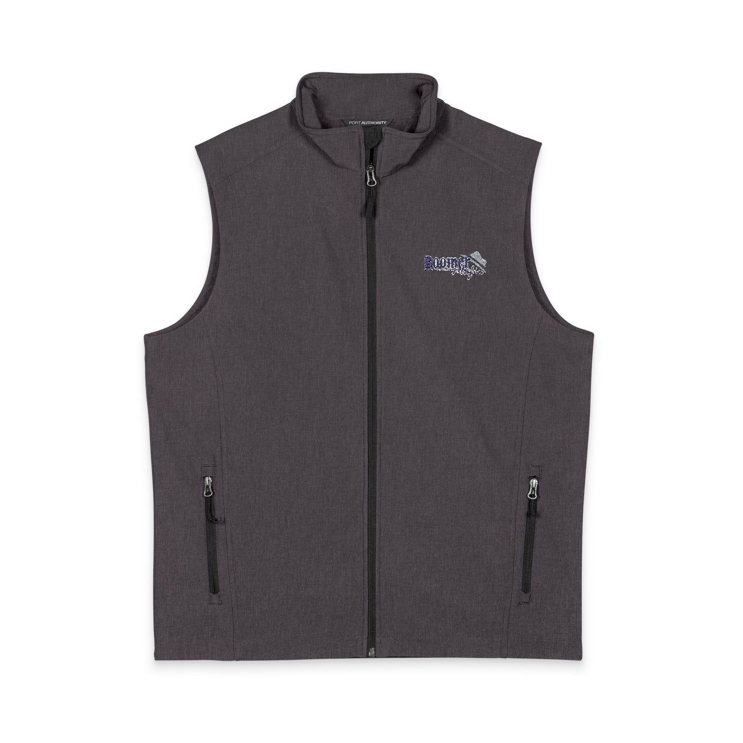 Men's Soft Shell Vest — Embroidered Mountain Logo