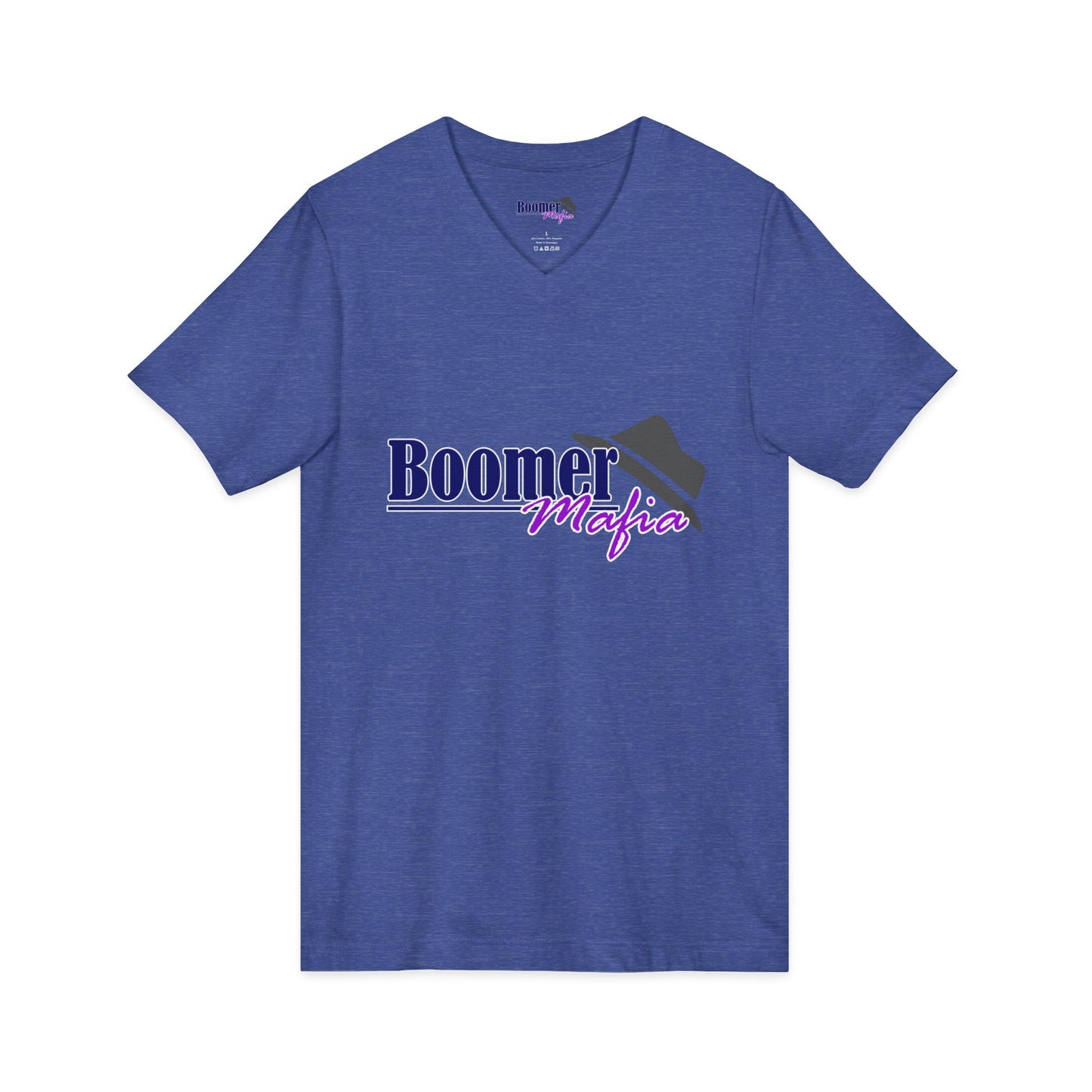 Boomer Mafia V-Neck Tee — Retro Hat Graphic Funny Boomer Shirt