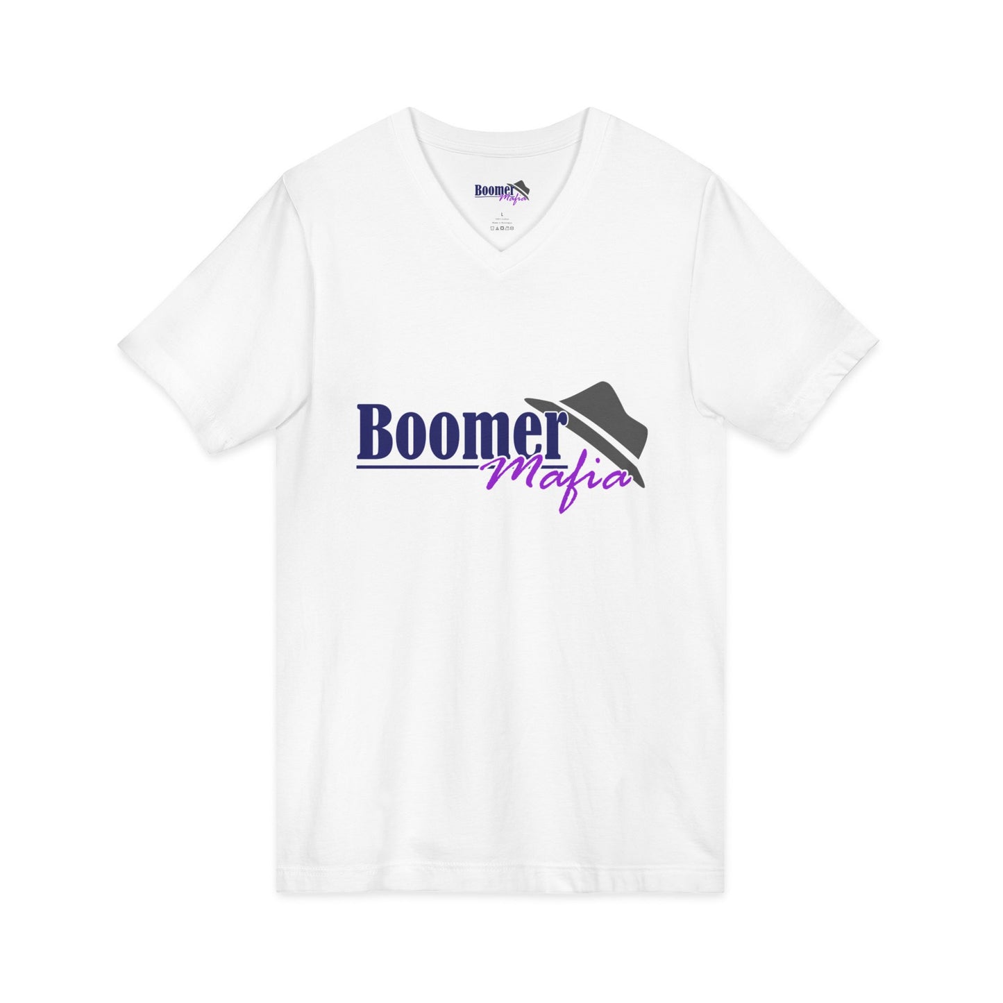Boomer Mafia V-Neck Tee — Retro Hat Graphic Funny Boomer Shirt
