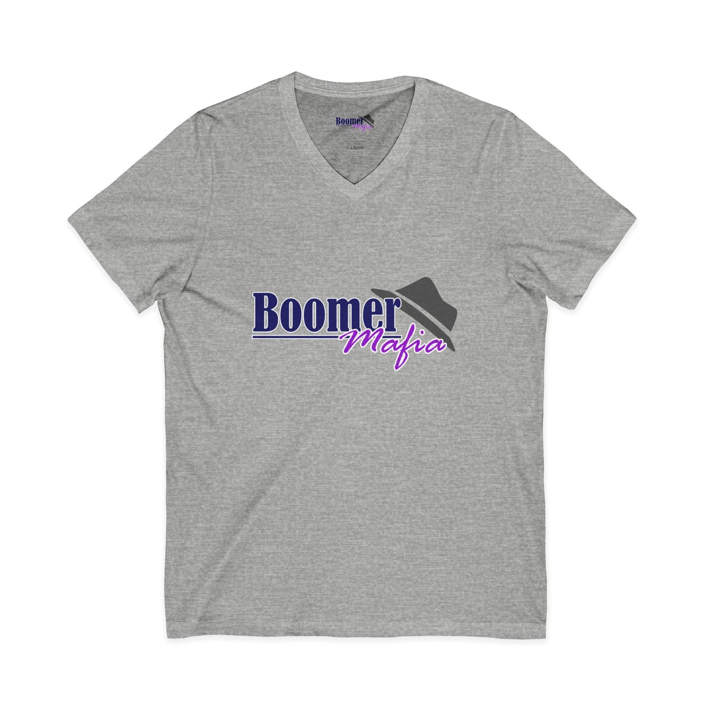 Boomer Mafia V-Neck Tee — Retro Hat Graphic Funny Boomer Shirt
