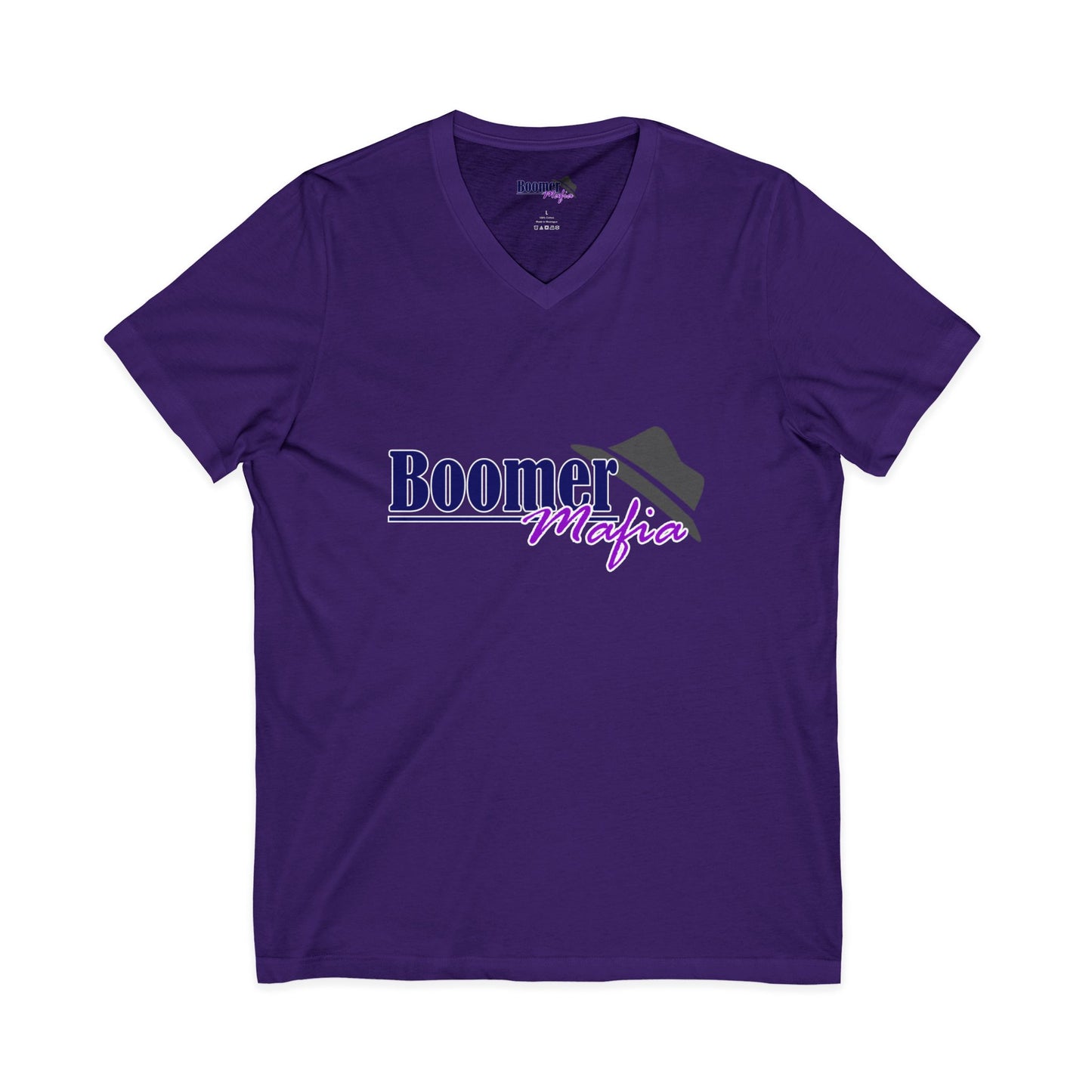 Boomer Mafia V-Neck Tee — Retro Hat Graphic Funny Boomer Shirt