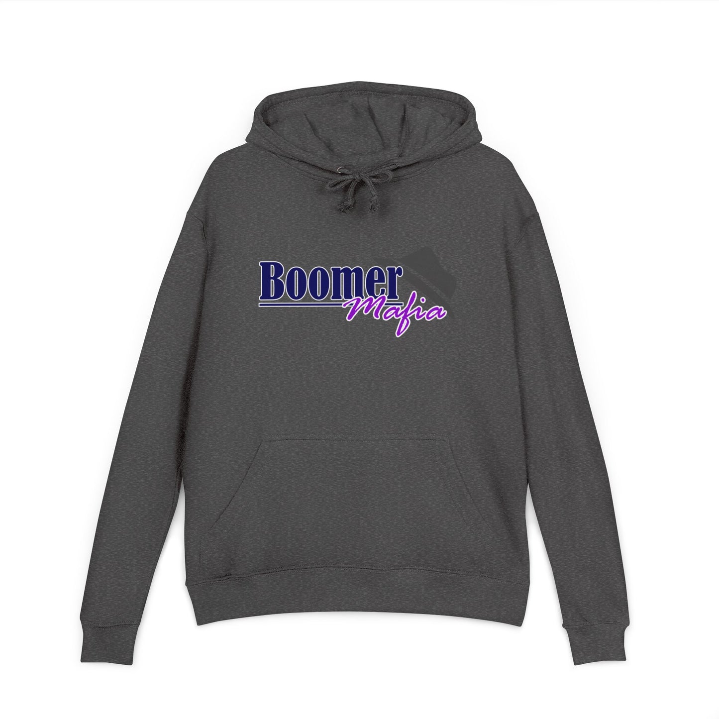 Boomer Mafia Hoodie — Retro Script Pullover for Baby Boomer Pride