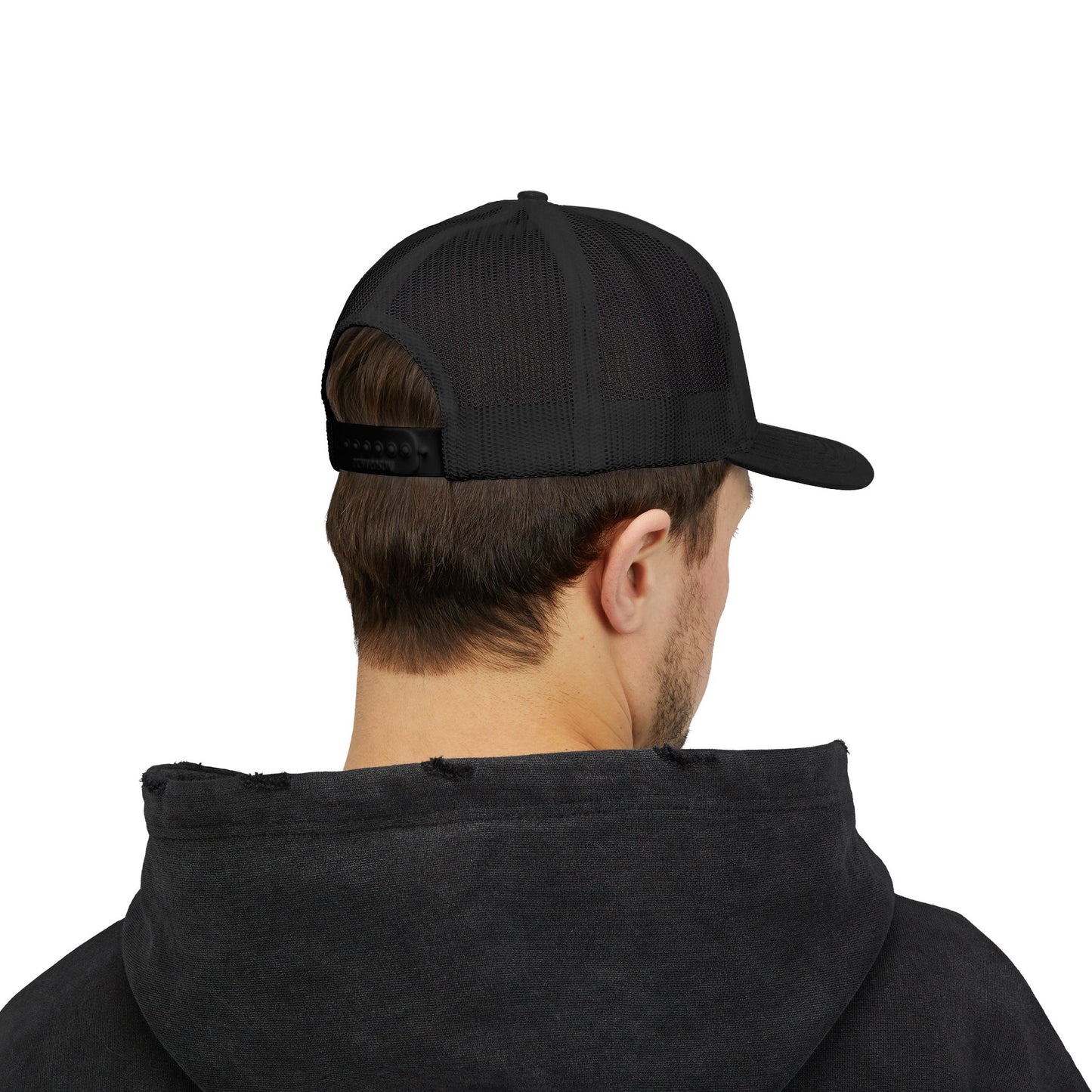 Boomer Vibes Trucker Cap — Americana Glitter Snapback Hat