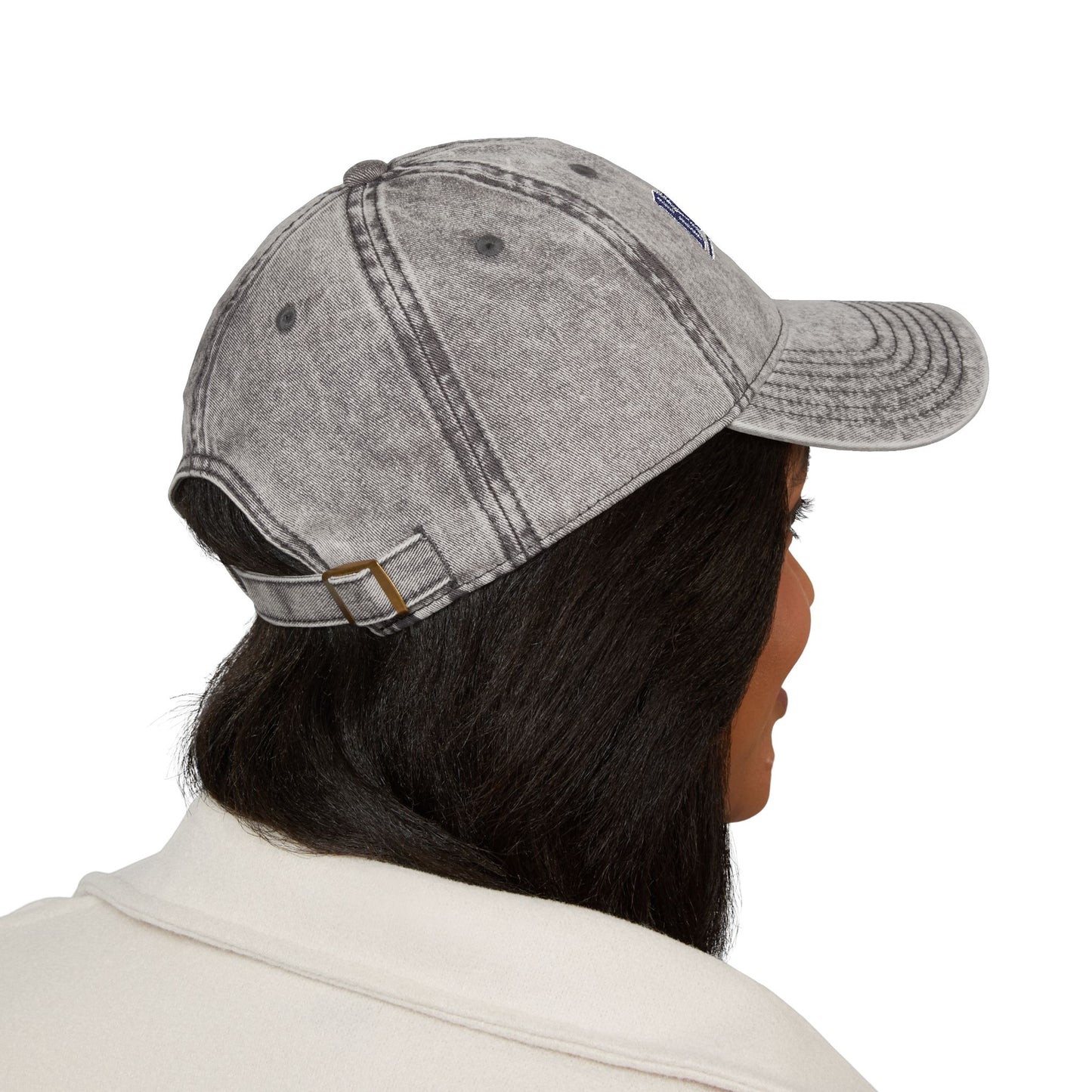 Vintage Embroidered Trucker Cap — "Boomer" American Flag Design