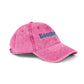 Vintage Embroidered Trucker Cap — "Boomer" American Flag Design